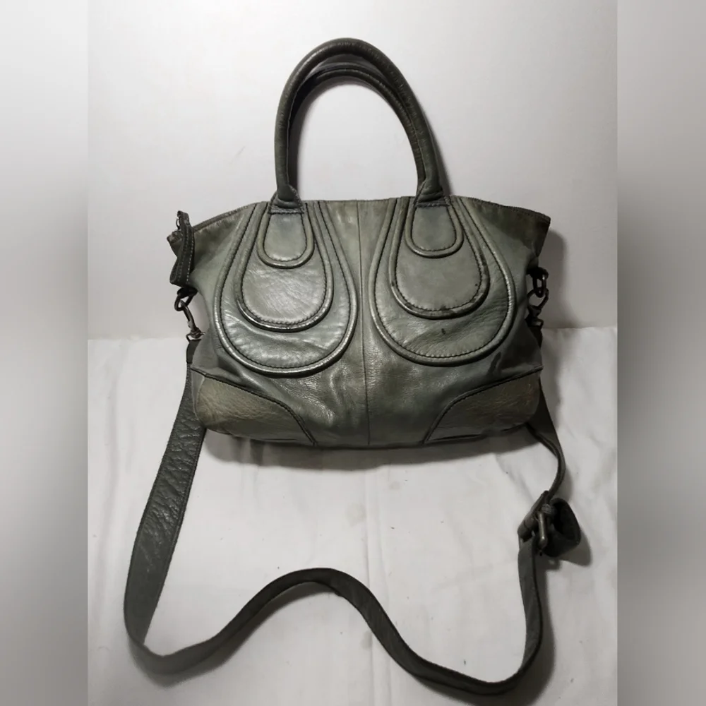 Liebskind Distressed Leather Satchel with Removable Shoulder Strap - Picture 11 of 14